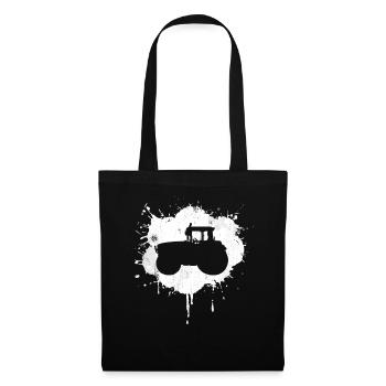 tracteur - Sac en tissu - noir - Devant