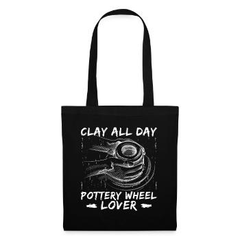 Potiers Potiers Poterie Toute la Journée - Sac en tissu - noir - Devant