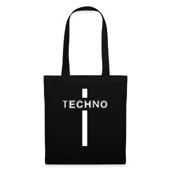 Techno Religion – Techno-Rave-Outfit - Stoffbeutel - Schwarz - Vorne