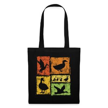 Duck Perspectives - Retro Graphic - Tote Bag - black - Front