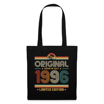 Cadeau pour le 30e anniversaire Millésime de juillet 1996 - Sac en tissu - noir - Devant