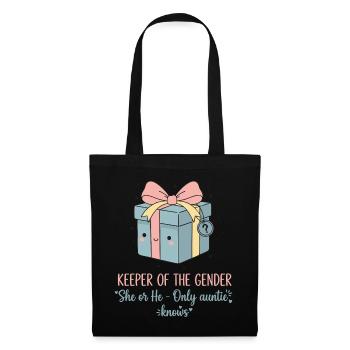 Gender Reveal Keeper Of The Gender She Or He - Tote Bag - black - Front