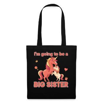 Gender Reveal Im Going To Be A Big Sister Baby - Tote Bag - black - Front