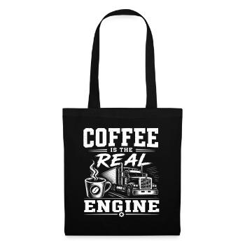 Chauffeur de camion Road Caféine - Sac en tissu - noir - Devant