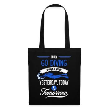 Scuba Diving 3 Days A Week Funny - Tote Bag - black - Front