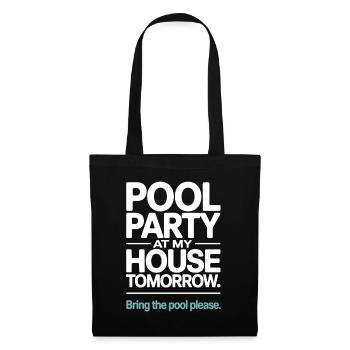 Pool Party Bring The Pool Summer Pool Party Saying - Tote Bag - black - Front