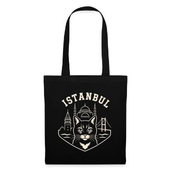 Istanbul Cat Skyline - Tote Bag - black - Front