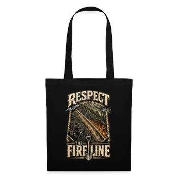 Fire Brigade Fire Brigade Groups Respect The Fireline - Tote Bag - black - Front