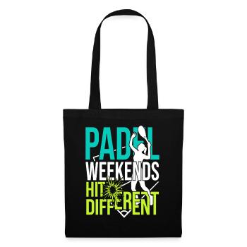 Padel girl padel player padel tennis gift - Tote Bag - black - Front