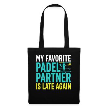 Padel girl padel player padel tennis gift - Tote Bag - black - Front