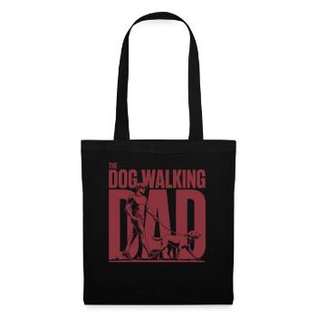 Dog Walking Dad Hunde Papa Shirt - Tote Bag - black - Front