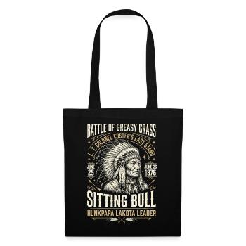 Battle of Greasy Grass – Sitting Bull - Tote Bag - black - Front