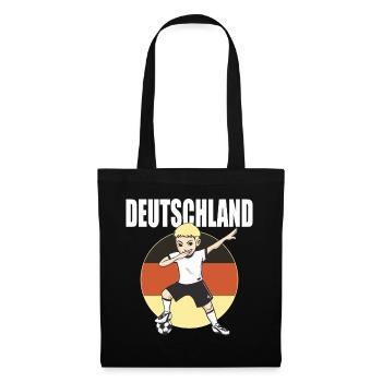 Deutschland Fussball Fan Shirt 2026 Fußball Trikot - Stoffbeutel - Schwarz - Vorne
