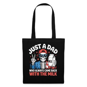 Milk Run Skeleton Dad Tee - Stoffbeutel - Schwarz - Vorne