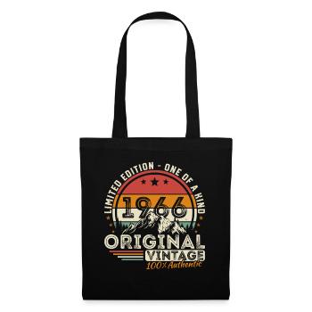 1966 Vintage Retro Geburtstagsgeschenk - Stoffbeutel - Schwarz - Vorne