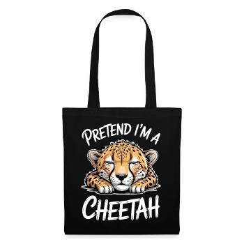 Paroles du guépard Cadeau drôle de guépard - Sac en tissu - noir - Devant