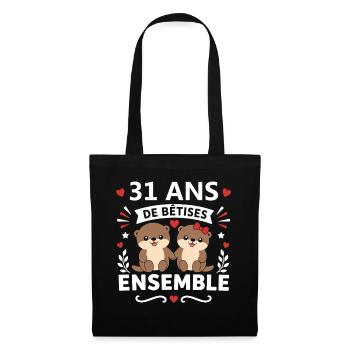 31 Ans Ensemble Bêtes - Sac en tissu - noir - Devant