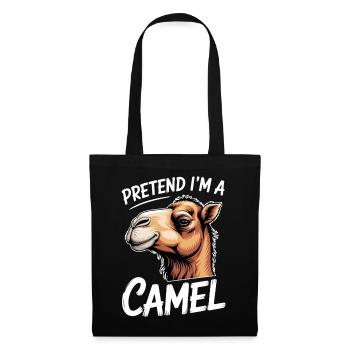 Kamele Sprüche Kamele Lustiges Kamele Geschenk - Stoffbeutel - Schwarz - Vorne