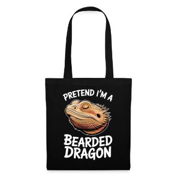 Paroles du Dragon Barbu, Drôle de Don du Dragon Barbu. - Sac en tissu - noir - Devant