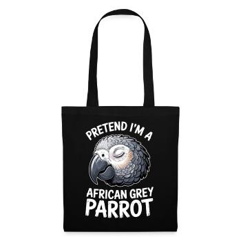 Grey Parrot Sayings Funny Grey Parrot Gift - Tote Bag - black - Front