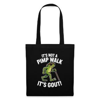 Its Not A Pimp Walk Its Gout Funny Frog - Tote Bag - black - Front