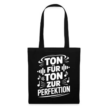 Chorleiter - Ton für Ton zur Perfektion - Stoffbeutel - Schwarz - Vorne