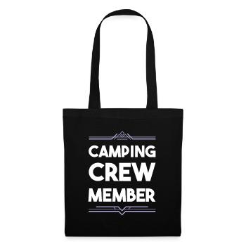Équipe de camping - Sac en tissu - noir - Devant