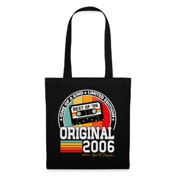 Original 2006 Vintage Rétro Cadeau d’anniversaire - Sac en tissu - noir - Devant