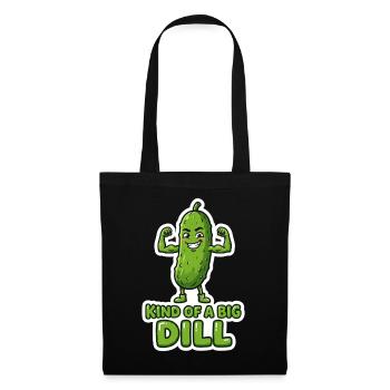 Dill Muscle Hero – Wordplay Pickle, un peu un gros - Sac en tissu - noir - Devant