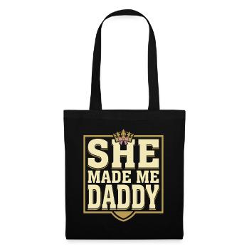 First Father's Day Gift for Girl, Dad - Tote Bag - black - Front