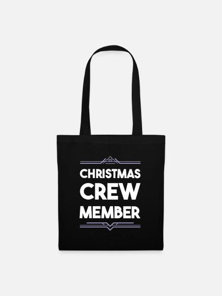Christmas Crew - Stoffbeutel - Schwarz