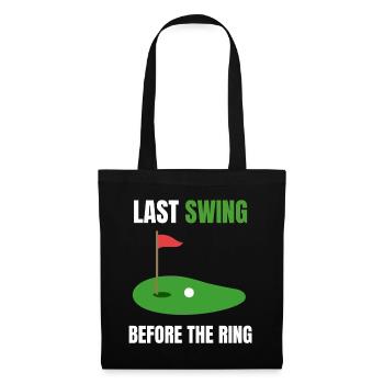 Dernier palefrenier de golf swing - Sac en tissu - noir - Devant
