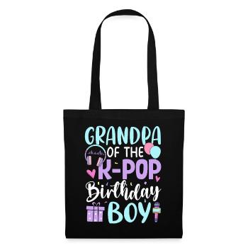 Grandpa of The K-Pop Birthday Boy - Tote Bag - black - Front