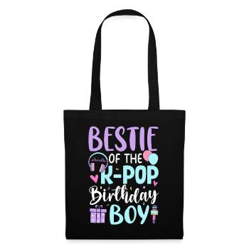 Meilleur ami du garçon d’anniversaire K-Pop - Sac en tissu - noir - Devant