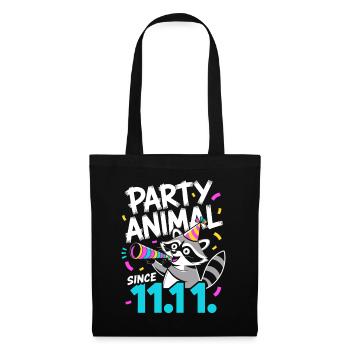 Karneval Party Kölner Animal Since 11.11. Köln - Stoffbeutel - Schwarz - Vorne