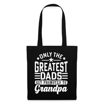 Seuls les meilleurs papas seront un cadeau de grand-père - Sac en tissu - noir - Devant
