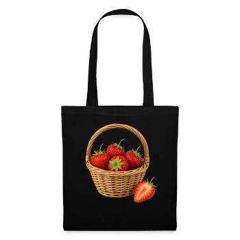 A strawberry basket of fruit and fruit strawberries - Tote Bag - black - Front