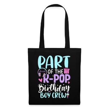 Membre de l’équipe des garçons d’anniversaire de K Pop - Sac en tissu - noir - Devant