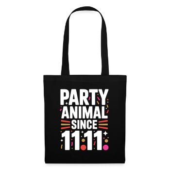 Karneval Party Kölner Animal Since 11.11. Köln - Stoffbeutel - Schwarz - Vorne