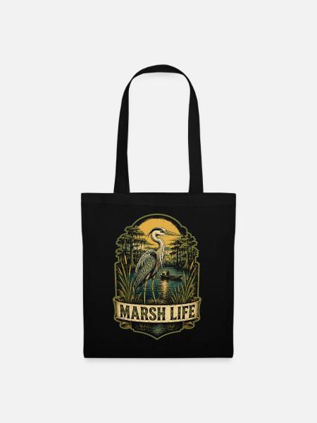 Sumpf Marsh Life - Stoffbeutel - Schwarz
