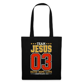 Équipe Jésus 03 Foi Espoir Amour - Sac en tissu - noir - Devant