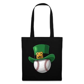 Irish Glück Baseball Hut St. Patricks Day - Stoffbeutel - Schwarz - Vorne