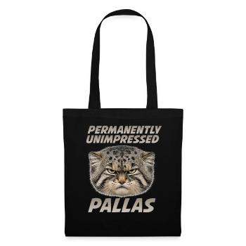 Pallas Katze Manul Cat Définitivement Indifférent - Sac en tissu - noir - Devant