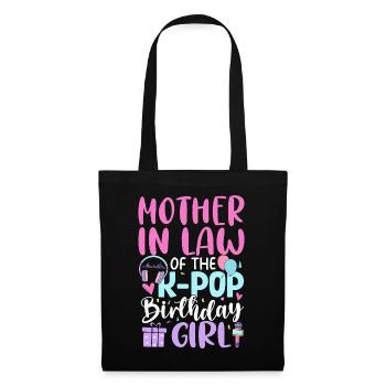Belle-mère de la fille d’anniversaire K-Pop - Sac en tissu - noir - Devant