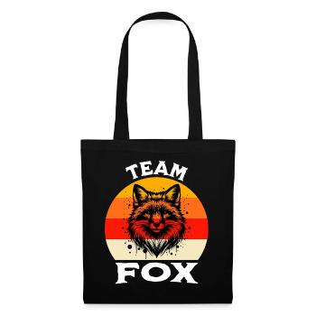 Team Rotfuchs Fuchs - Stoffbeutel - Schwarz - Vorne
