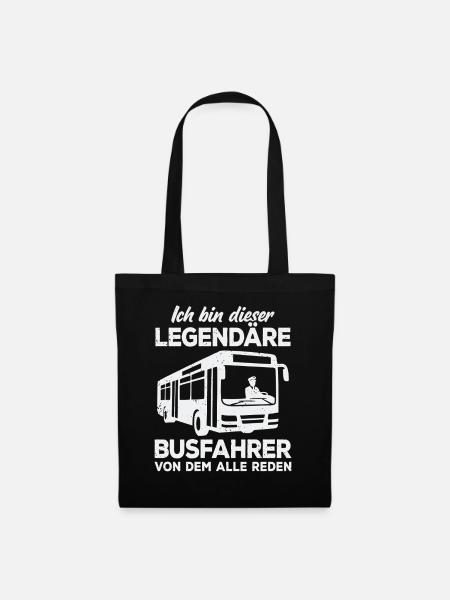 Linienbus Busfahrer Schulbus Busfahrerin Bus - Stoffbeutel - Schwarz