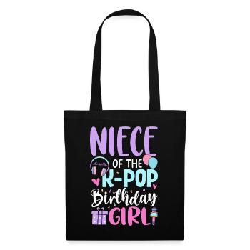 Niece of The K-Pop Birthday Girl - Tote Bag - black - Front
