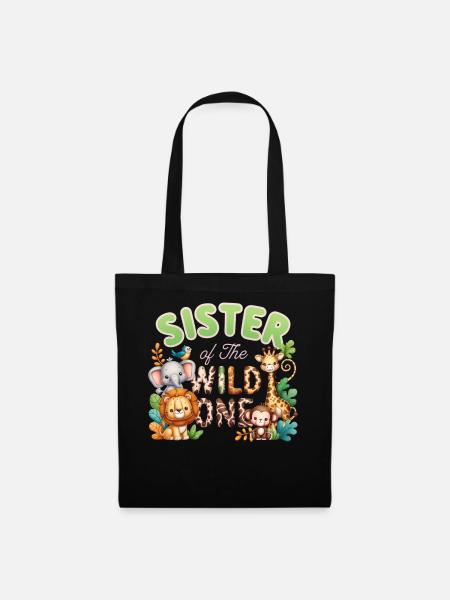 Schwester des Wilden - Stoffbeutel - Schwarz
