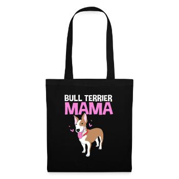 Bull terrier - Sac en tissu - noir - Devant
