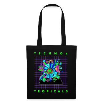 Techno & Tropicals Neon Rave - Sac en tissu - noir - Devant